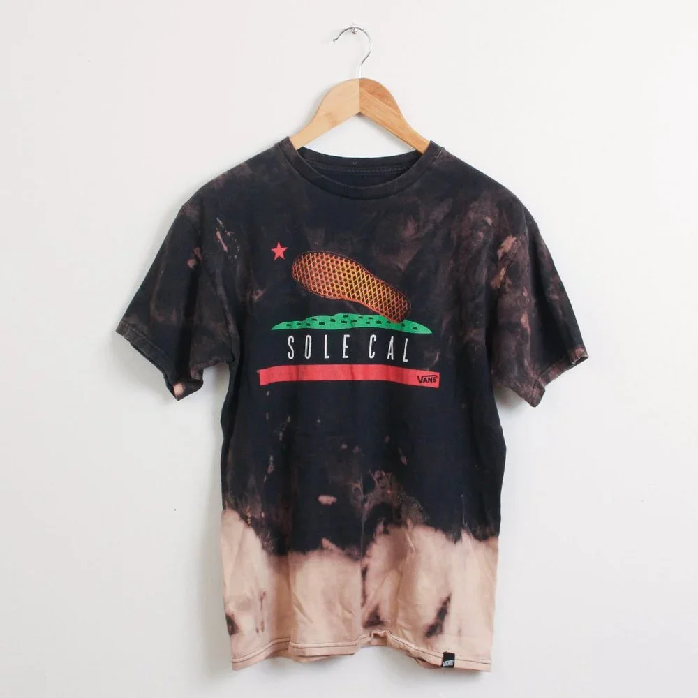 Vans Sole Cal Skate Bleached T-Shirt - Picture 1 of 10